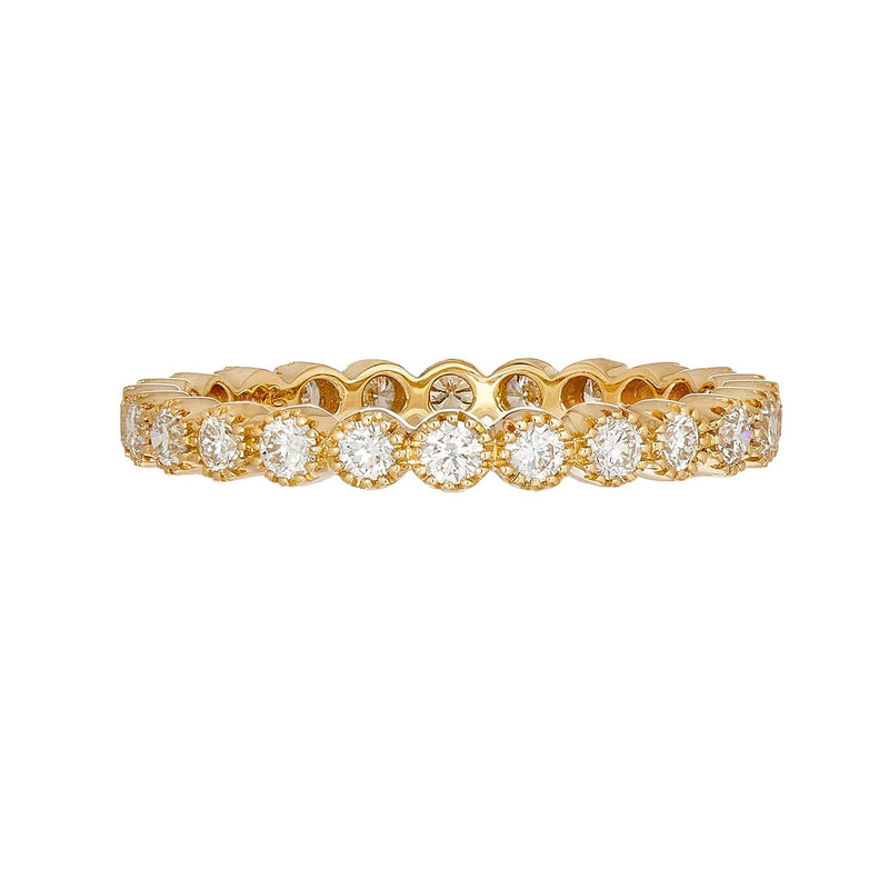 Bezel Set Diamond Eternity Band | .64tw