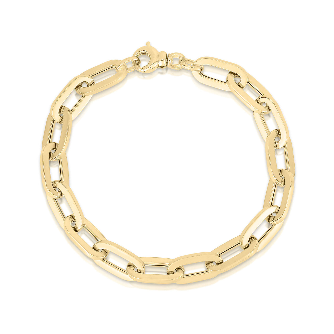 Flat Oval Link Bracelet