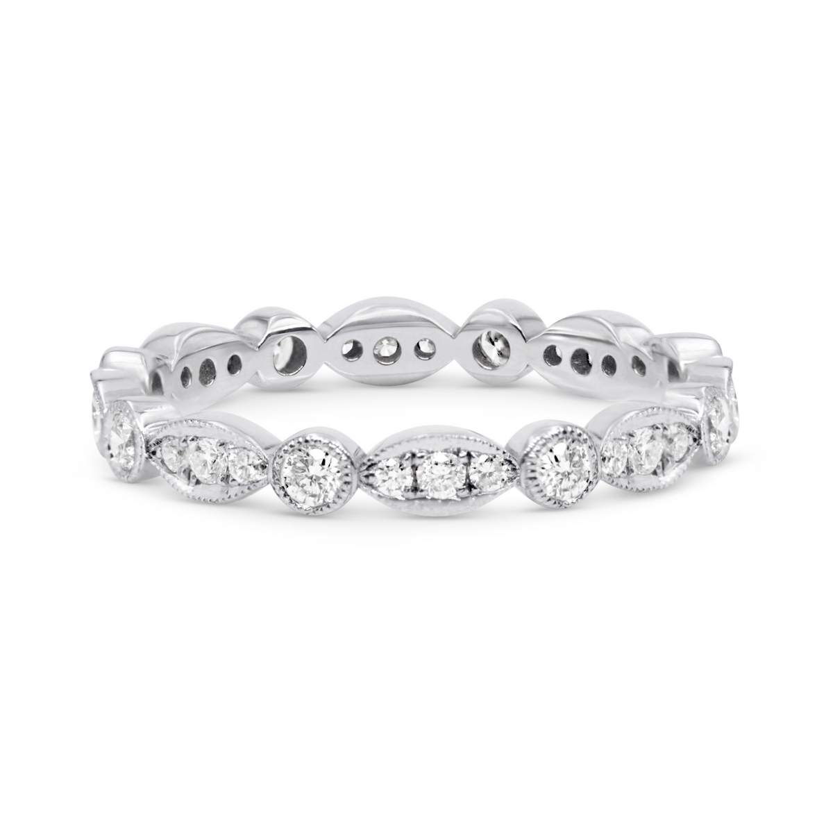 Milgrain Set Diamond Eternity Band | .61tw