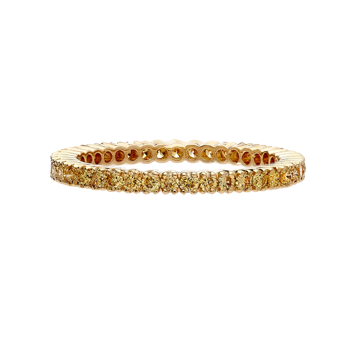 Prong Yellow Diamond Band | .70tw