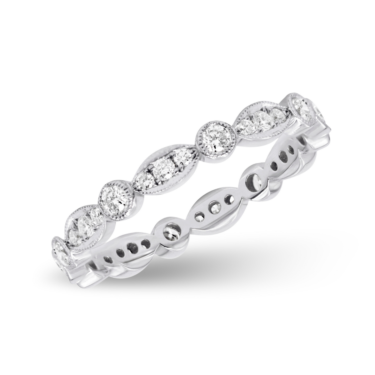 Milgrain Set Diamond Eternity Band | .61tw