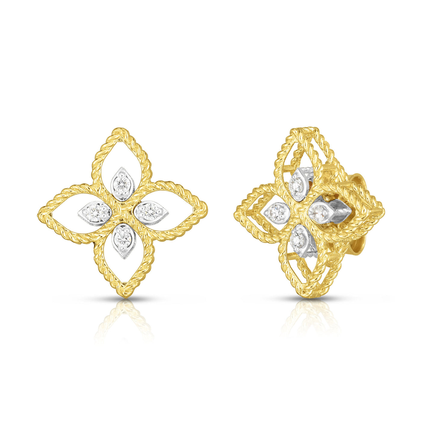 Princess Flower Diamond Earrings | .09tw