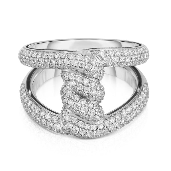 Cialoma Pavé Diamond Knot Ring