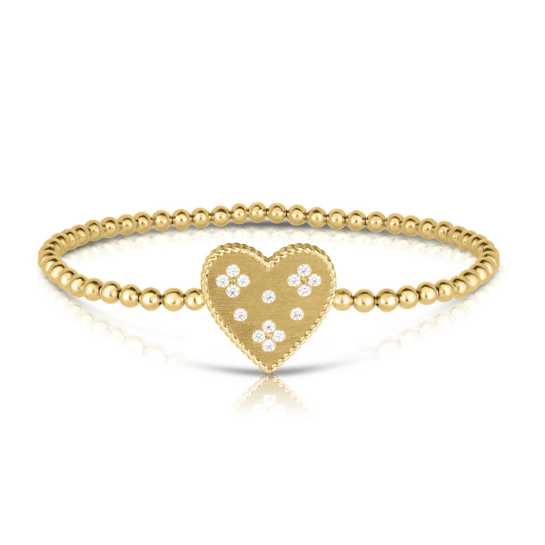 Venetian Princess Medium Heart Medallion Bracelet
