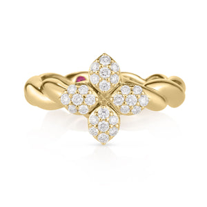 Love in Verona Diamond Twist Ring