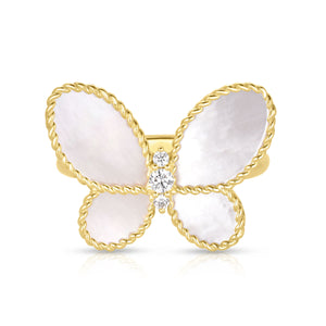 Jasmine Diamond & Mother of Pearl Butterfly Ring