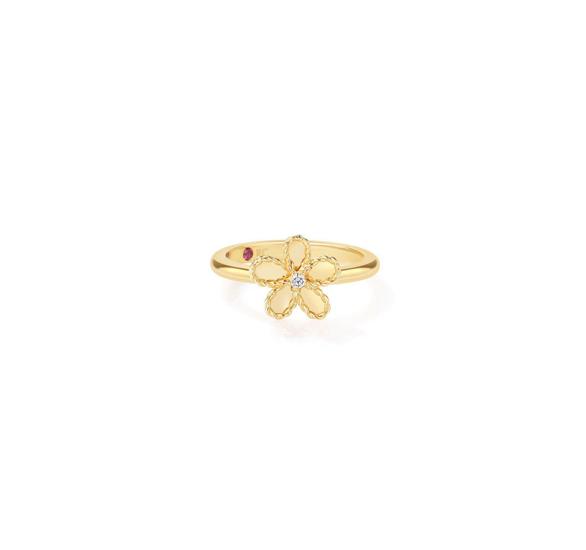 Jasmine Diamond Tiny Flower Ring | .01ct