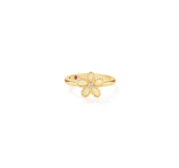 Jasmine Diamond Tiny Flower Ring | .01ct