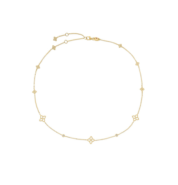 Princess Flower Diamond Necklace | .06tw