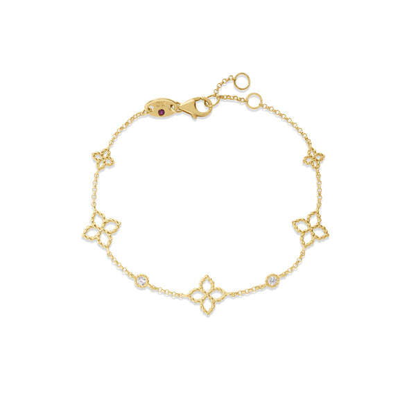 Princess Flower Diamond Bracelet | .06tw