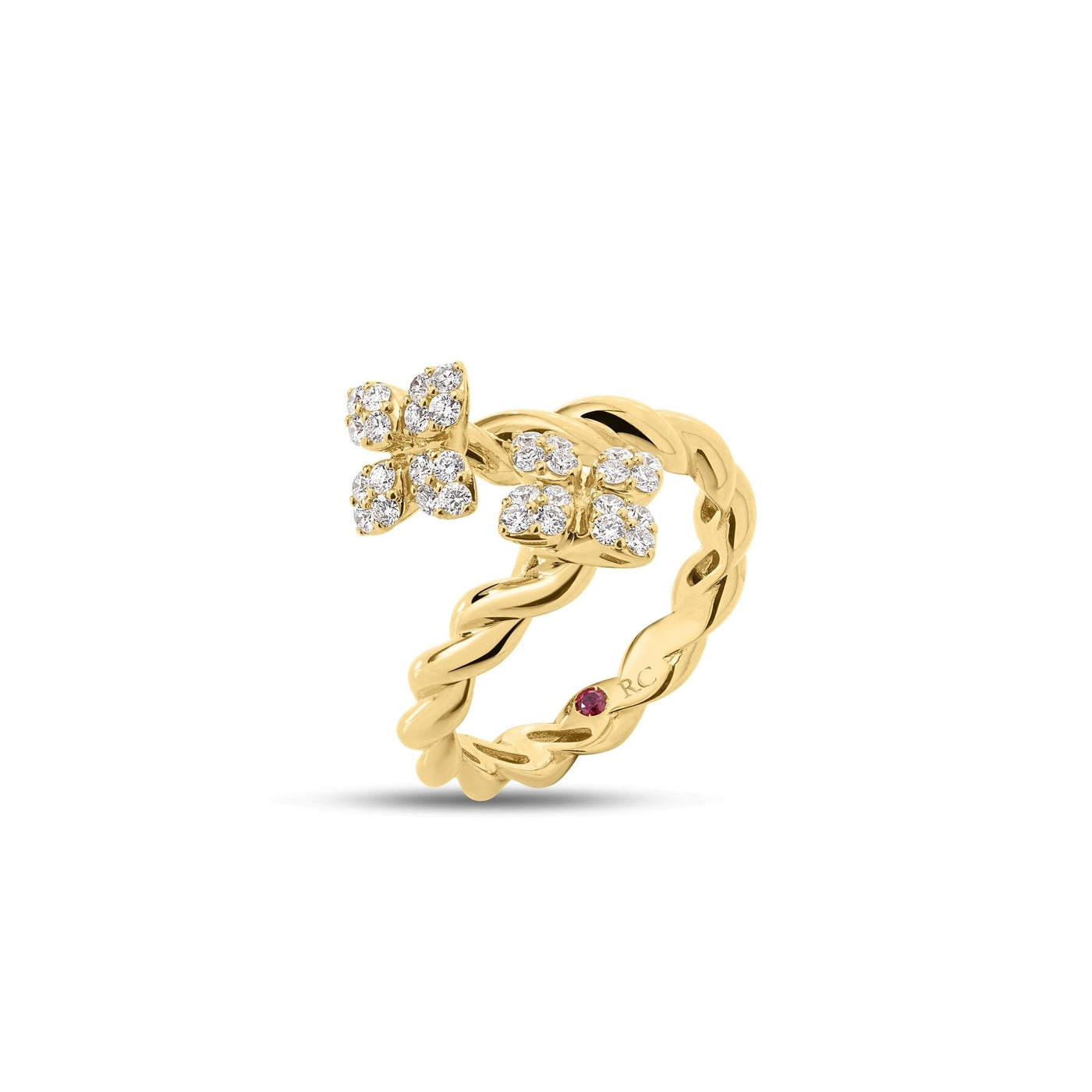 Love in Verona Diamond Bypass Ring | .28tw