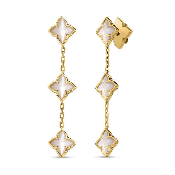 Venetian Princess Mother of Pearl Drop Earrings | 3.00tw