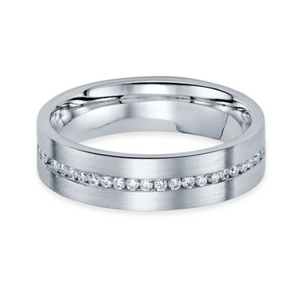 Satin Diamond Band