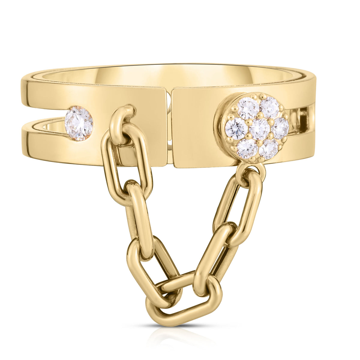 Diamond Lock with Chain Ring
