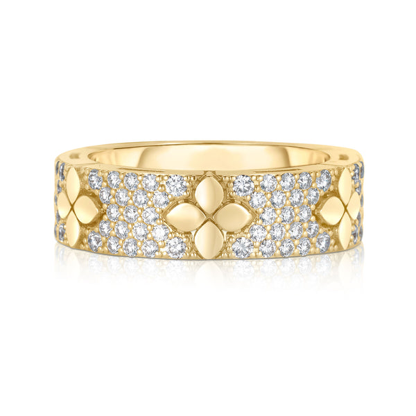 Liv Diamond Shiny Flower Ring | .90tw