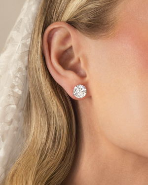 Round Brilliant Diamond Stud Earrings | 8.01tw