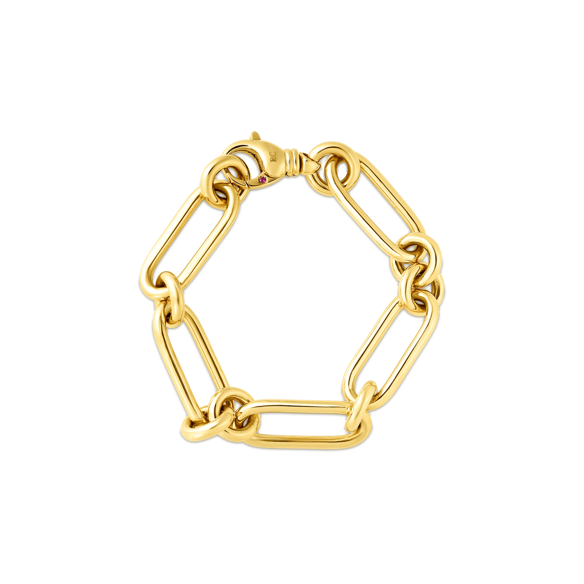 Oval & Round Link Bracelet