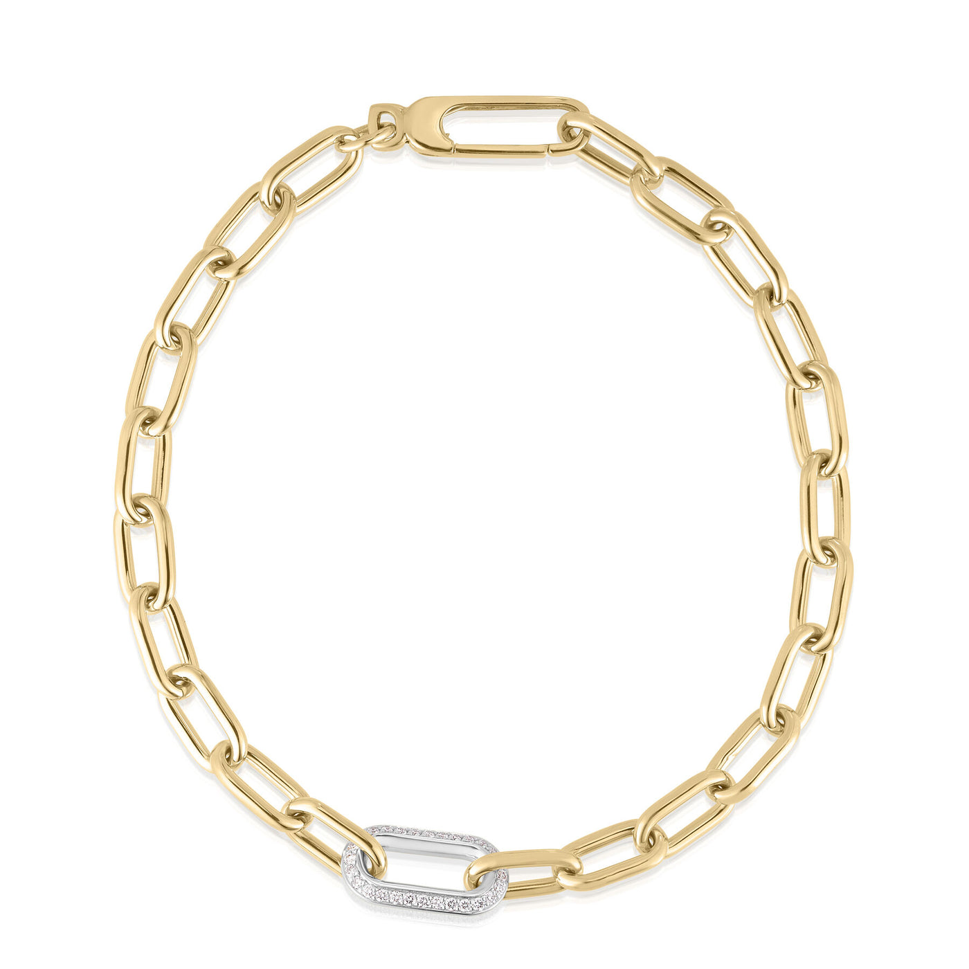 Diamond Link Chain Bracelet