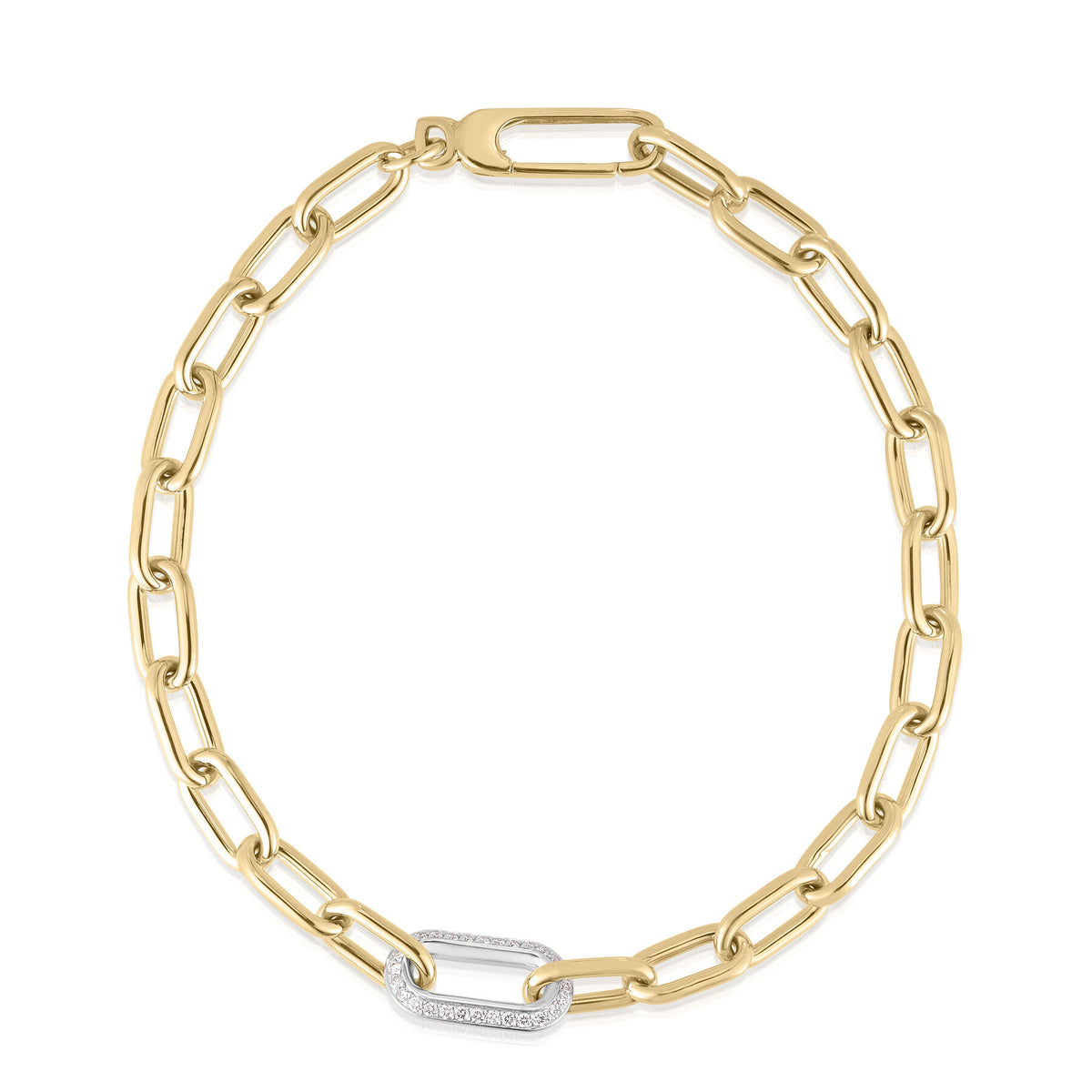 Diamond Link Chain Bracelet