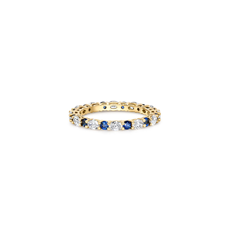 Diamond & Sapphire Eternity Band | 1.53tw