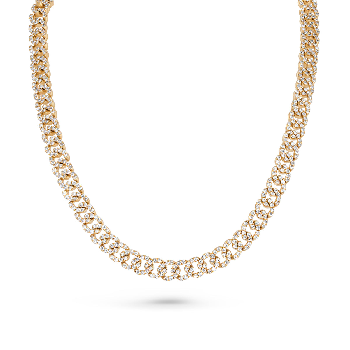 Large Diamond Link Necklace