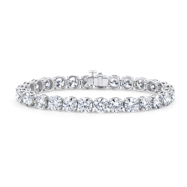 Round Diamond Tennis Bracelet | 27.36tw
