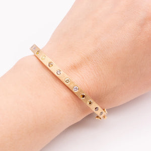 Dunes Multi-Color Diamond Wide Bangle