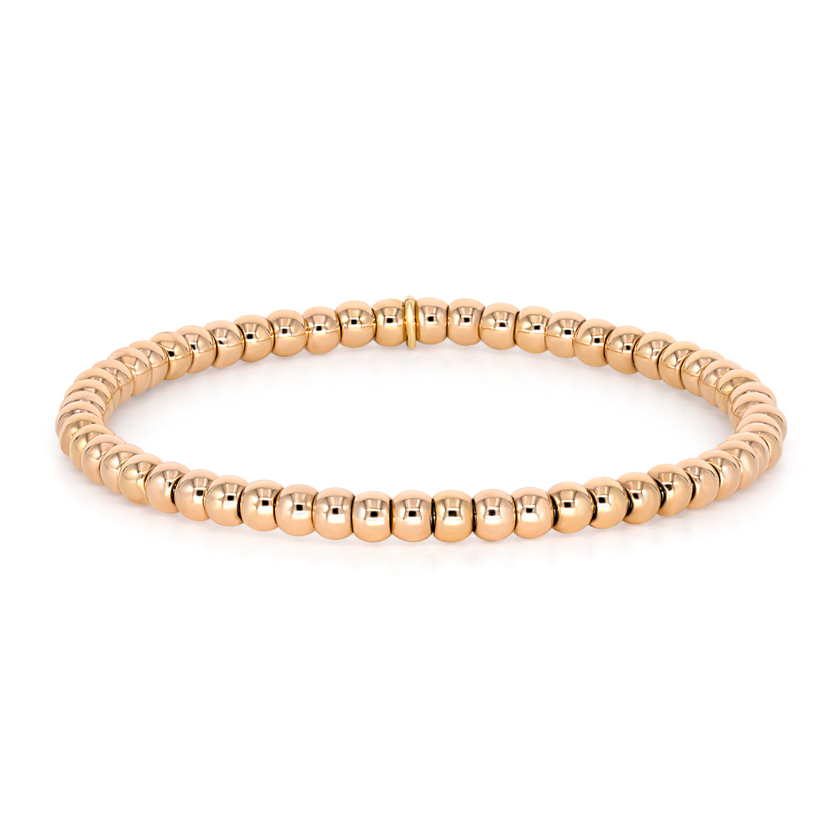 Rose Gold Bead Stretch Bracelet