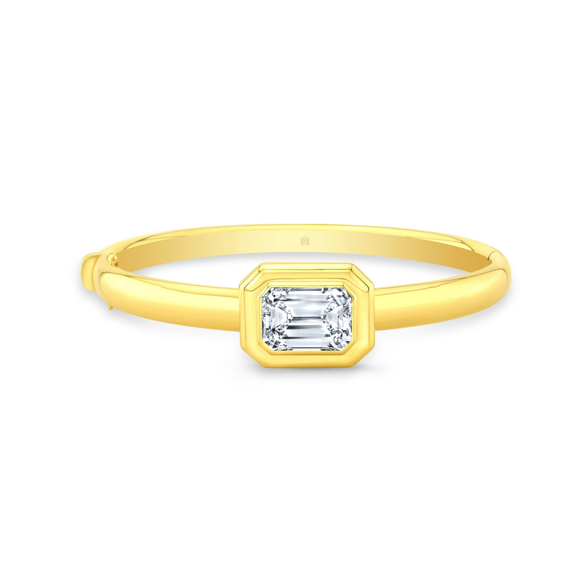 East-West Emerald Cut Diamond Bangle | 3.01ct