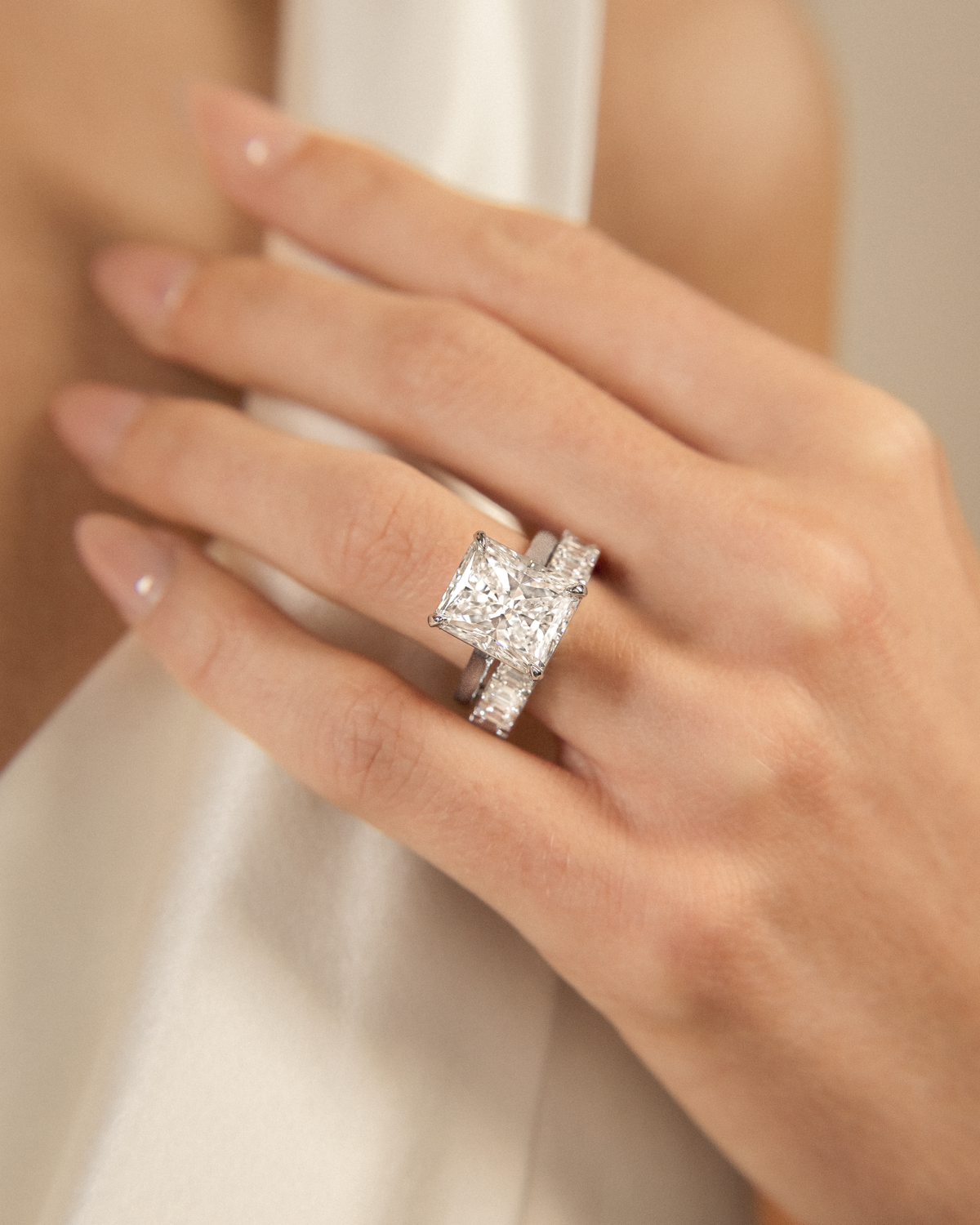 Emerald Cut Diamond Eternity Band | 3.95tw