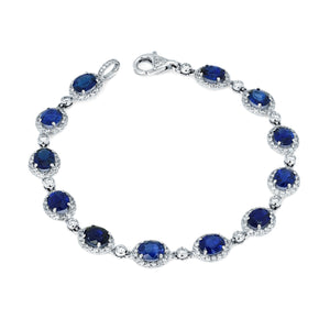 Sapphire and Diamond Bracelet