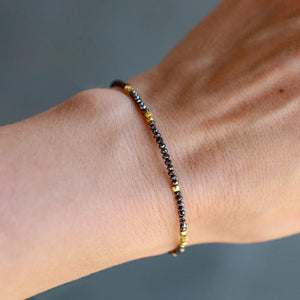 Noir Black Diamond and Gold Bracelet