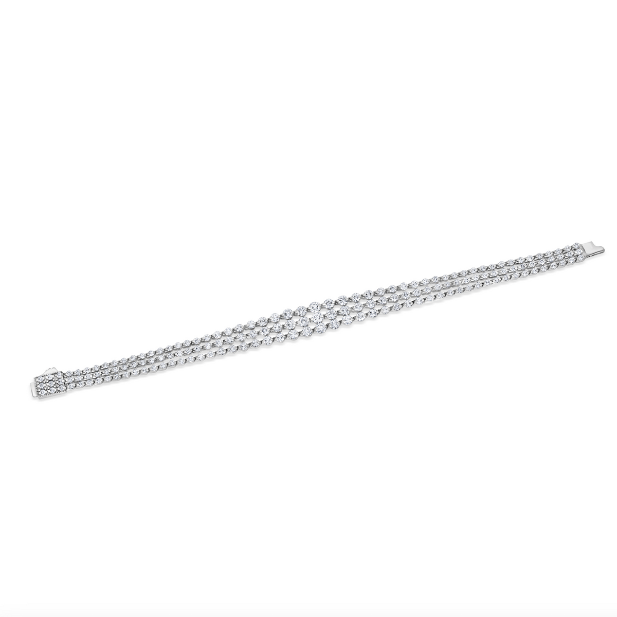 3 Row Diamond Tennis Bracelet | 8.92tw