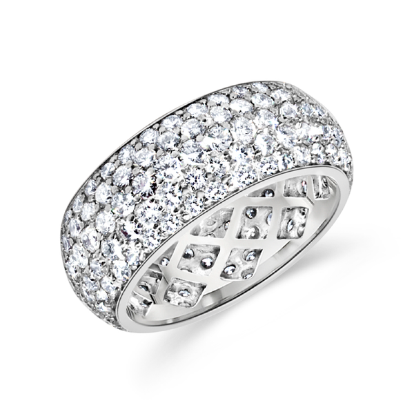 6 Row Diamond Eternity Band | 4.25tw