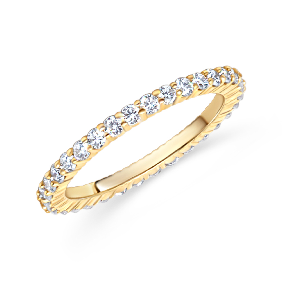 Shared Prong Eternity Band | .75tw