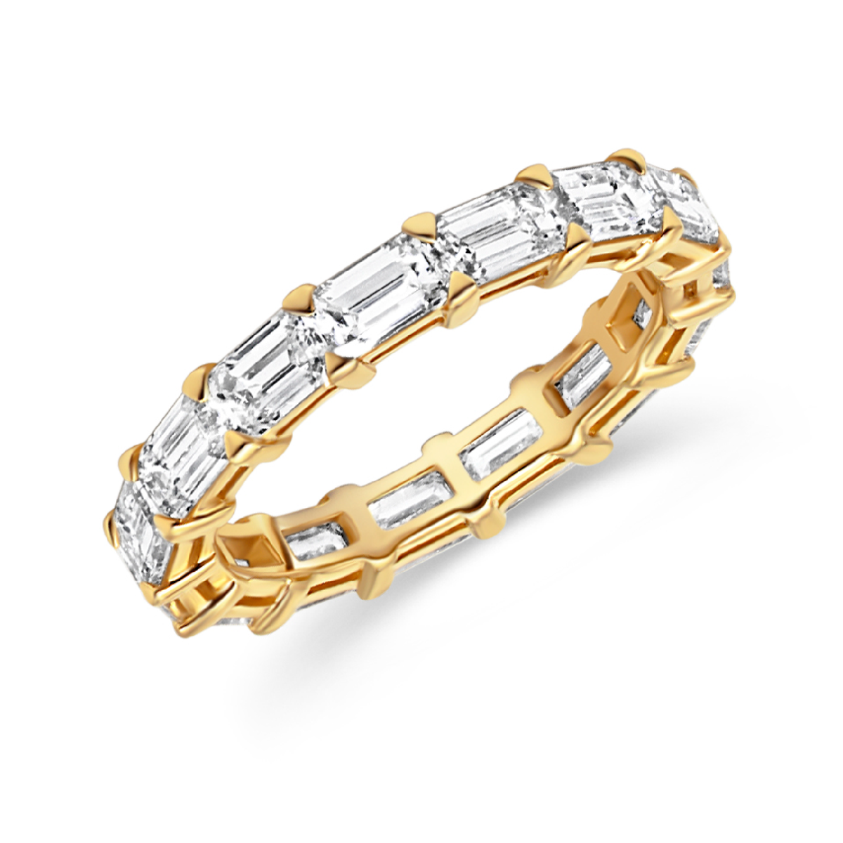 East West Prong Set Diamond Eternity Band | 3.49tw