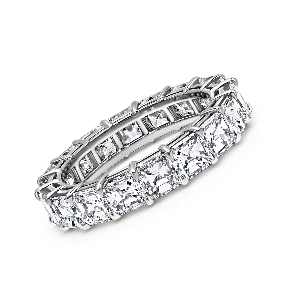 Asscher Cut Diamond Eternity Band | 5.15tw