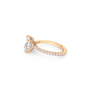 Cushion Cut & Pave Shank Diamond Ring | 3.86tw