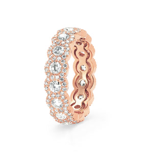 Diamond Eternity Band with Halos