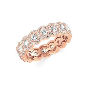 Diamond Eternity Band with Halos