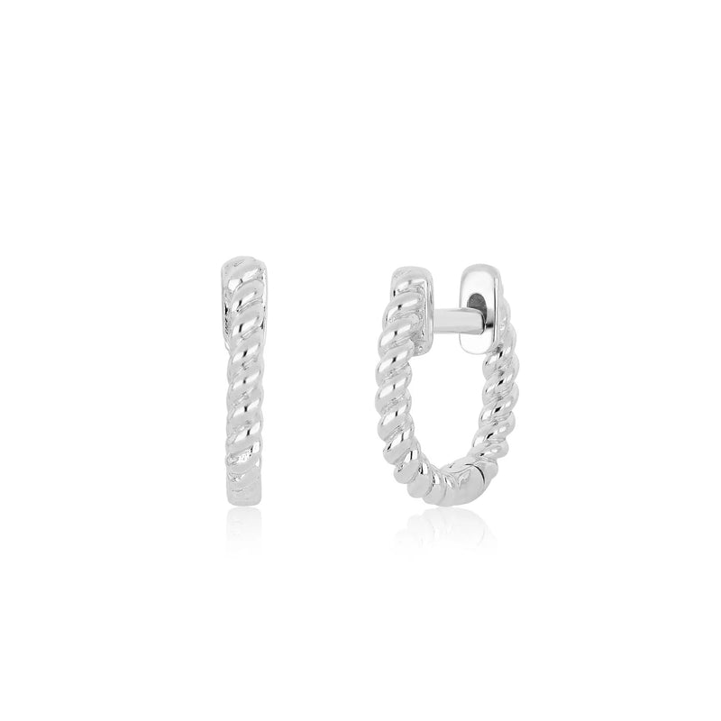Mini Twist Huggie Earrings