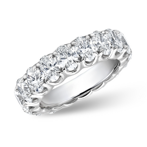 Oval Cut Diamond Eternity Band | 5.55tw