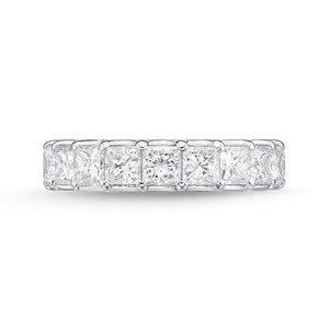 Princess Cut Diamond Eternity Band | 6.06TW