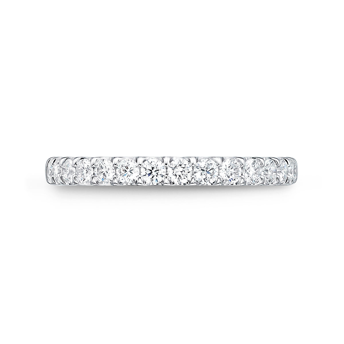 Round Diamond Half Eternity Band | .53tw