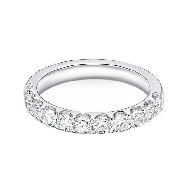 Round Diamond Half Eternity Band | 1.04tw