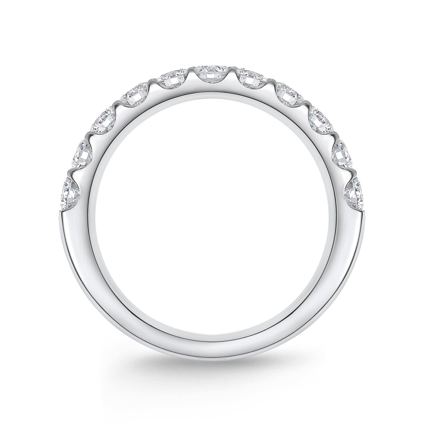Round Diamond Half Eternity Band | 1.04tw