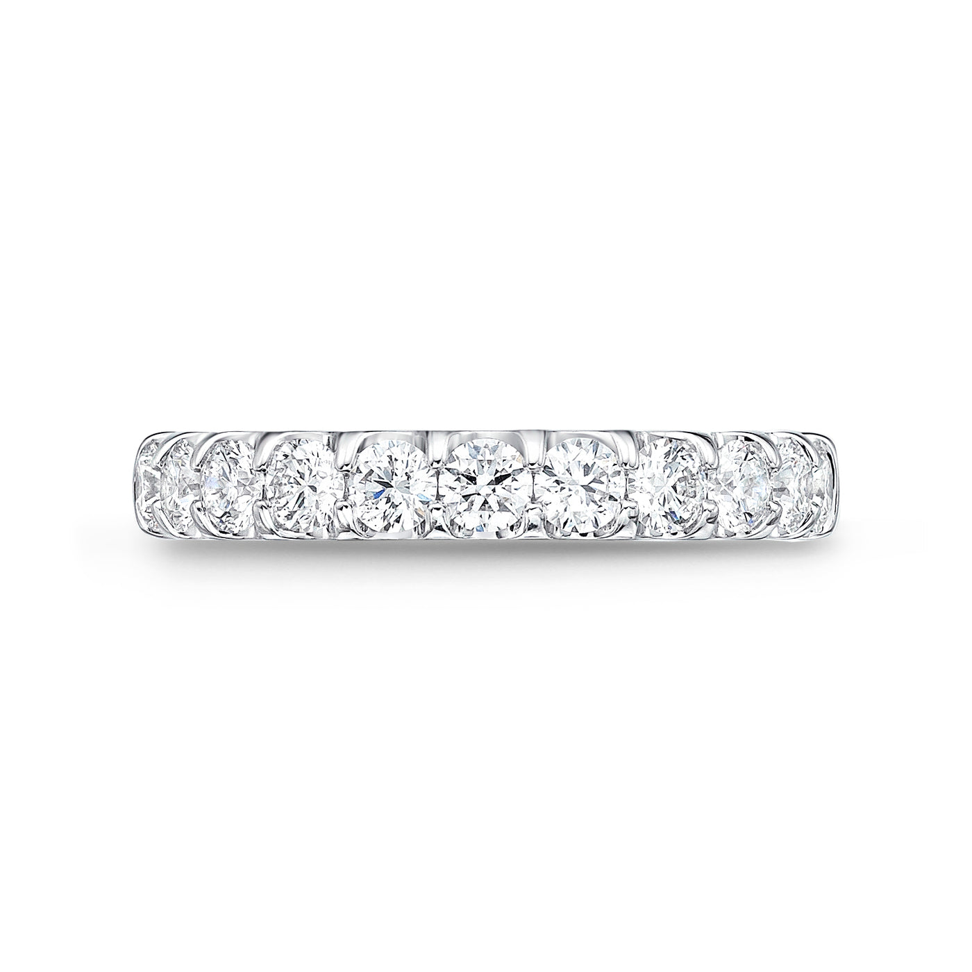 Round Diamond Half Eternity Band | 1.04tw