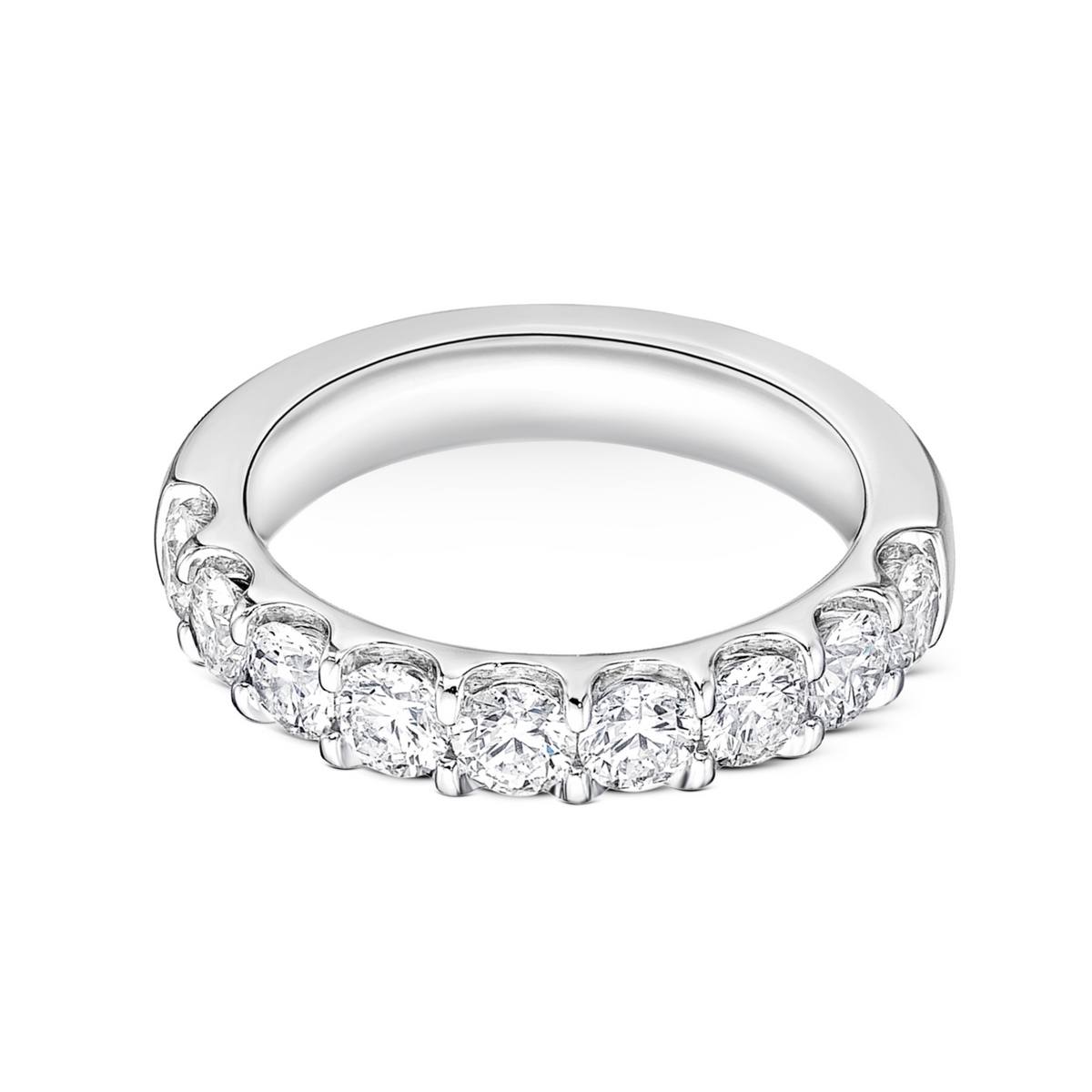 Round Diamond Half Eternity Band | 1.50tw