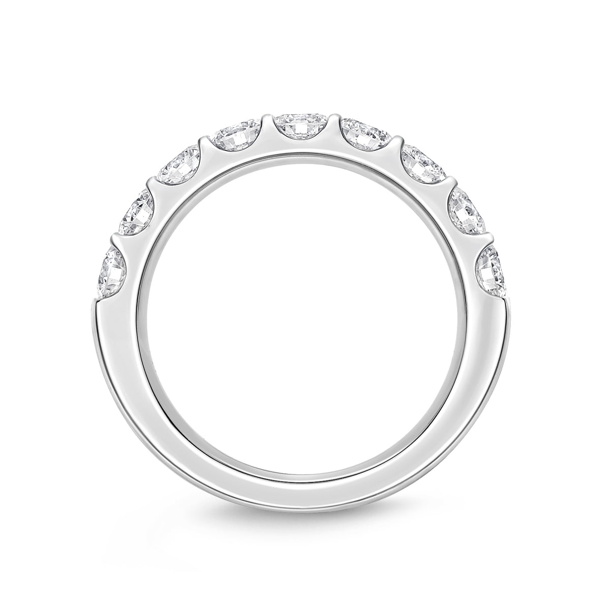 Round Diamond Half Eternity Band | 1.50tw