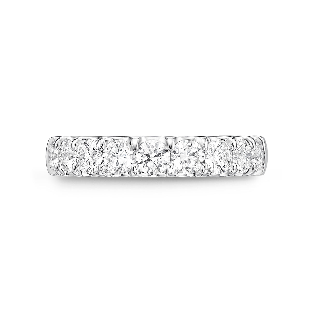Round Diamond Half Eternity Band | 1.50tw